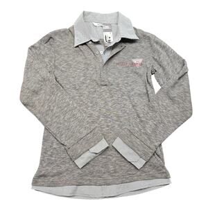 NEW NWT Boy's 3pommes Gray Collared Layered Look Long Sleeve - Size 12